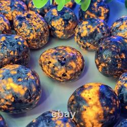 Natural Yooperlite Tumbled Stones UV Reactive Fluorescent sodalite Crystal Gift