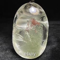 Natural crystal? Quartz mineral specimen? Hand-carved? Green ghost play pieces