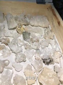 Natural faden quartz crystals Specimens lot 120 piece big Terminated crystals