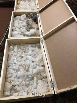 Natural faden quartz crystals Specimens lot 120 piece big Terminated crystals