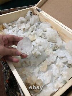 Natural faden quartz crystals Specimens lot 120 piece big Terminated crystals