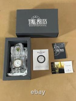 New In Box 1995 Waterford Crystal Time Pieces Obelisk Desk Clock With Extras