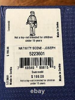 New Swarovski Crystal Joseph Nativity Scene Piece 5223601 In Box