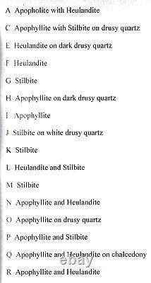 Nice 16 Piece Zeolite Crystal Selection (various calcium aluminum silicates)