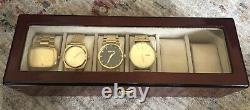 Nixon Watch Collection WOLF Savoy 6-piece burl wood storage watchbox included