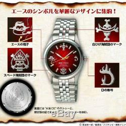 ONE PIECE Ace Fire Limited Official Memorial Watch Quartz Premium Collection JP