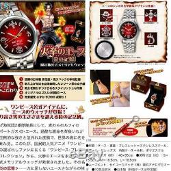 ONE PIECE Ace Fire Limited Official Memorial Watch Quartz Premium Collection MT
