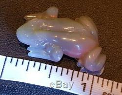 Opal Frog Carving. 18.5 cts natural australian lightning ridge. Large piece