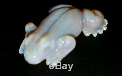 Opal Frog Carving. 18.5 cts natural australian lightning ridge. Large piece