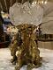 Original Period Gilded Figural Bronze Crystal Center Piece S. Picard 19c