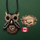 Owl Pendant Crystal Necklace Wicca Talisman Rare Magic Amulets Charm Wisdom Luck