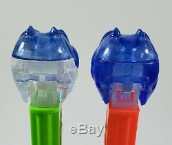 PEZ HIPPO TEST Piece Crystal Blue on Top of Head and Clear Crystal on Bottom