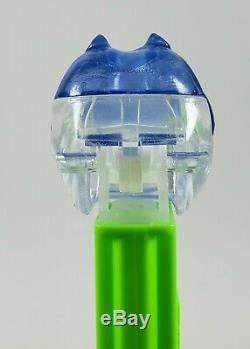 PEZ HIPPO TEST Piece Crystal Blue on Top of Head and Clear Crystal on Bottom