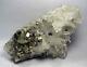 Pyrite Brilliant Fine Crystals Scattered On Quartzs From Peru. Superior Piece