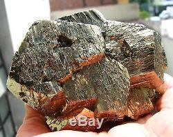 PYRITE BRILLIANT PENTADODECAHEDRAL CRYSTALS on MATRIX PERU. OUTSTANDING PIECE