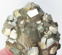 PYRITE BRILLIANT PENTADODECAHEDRAL CRYSTALS on MATRIX from PERU. WONDERFUL PIECE