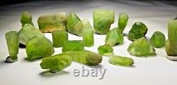 Peridot Crystals/ Specimens Lot (20 Pieces) from Supat Valley