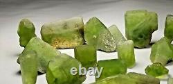 Peridot Crystals/ Specimens Lot (20 Pieces) from Supat Valley