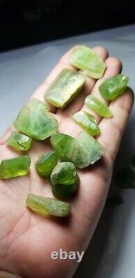 Peridot Crystals/ Specimens Lot (20 Pieces) from Supat Valley