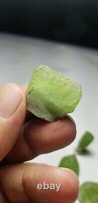 Peridot Crystals/ Specimens Lot (20 Pieces) from Supat Valley