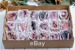 Pink Amethyst Geode Lot Of 18 Pieces From Neuquen Argentina