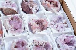 Pink Amethyst Geode Lot Of 18 Pieces From Neuquen Argentina