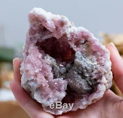 Pink Amethyst Geode Lot Of 18 Pieces From Neuquen Argentina