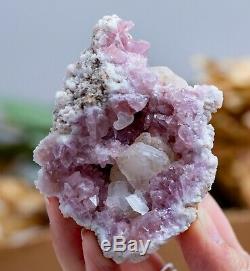 Pink Amethyst Geode Lot Of 18 Pieces From Neuquen Argentina