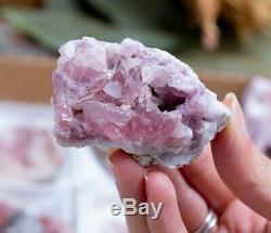 Pink Amethyst Geode Lot Of 24 Pieces From Neuquen Argentina