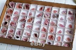 Pink Amethyst Geode Lot Of 54 Pieces From Neuquen Argentina