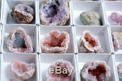 Pink Amethyst Geode Lot Of 54 Pieces From Neuquen Argentina