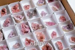 Pink Amethyst Geode Lot Of 54 Pieces From Neuquen Argentina