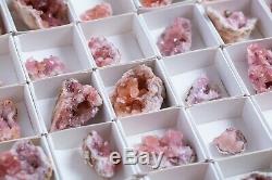 Pink Amethyst Geode Lot Of 54 Pieces From Neuquen Argentina