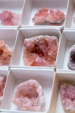 Pink Amethyst Geode Lot Of 54 Pieces From Neuquen Argentina