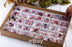 Pink Amethyst Geode Lot of 35 Pieces