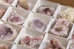 Pink Amethyst Geode Lot of 54 Pieces