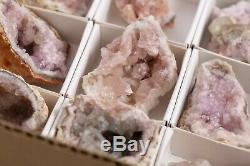 Pink Amethyst Geode Lot of 54 Pieces