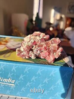 Pink Tourmaline Crystal Cluster Natural Brazil Franklin Mineral Museum Piece