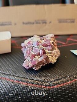 Pink Tourmaline Crystal Cluster Natural Brazil Franklin Mineral Museum Piece