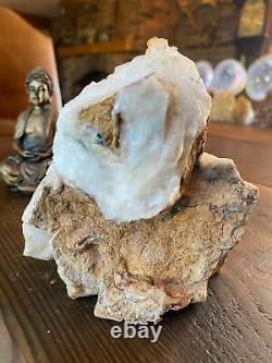 Premium High Grade Citrine Druzy 70 Mini Geode Cluster Piece 1.117g H12xW11xD9cm