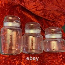 Princess House Crystal 3 Piece Canister Set Princess Heritage Collection