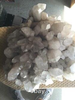 Pristine Quartz Crystal ONE PIECE, GIANT, Cluster, 150LBS. SUPER RARE, Must Go