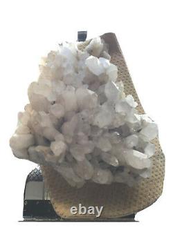 Pristine Quartz Crystal ONE PIECE, GIANT, Cluster, 150LBS. SUPER RARE, Must Go