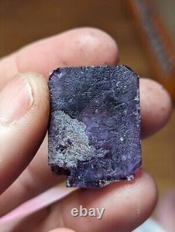Purple Fluorite Flat, Wholesale 18 Pcs, UV Reactive, Ojuela, Mexico