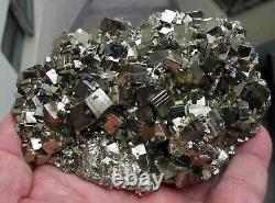 Pyrite Brilliant Cubic Crystals, Sphalerites & Calcites Peru. Wonderful Piece