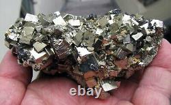 Pyrite Brilliant Cubic Crystals, Sphalerites & Calcites Peru. Wonderful Piece