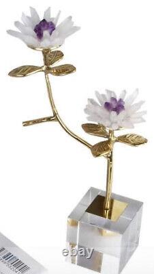 Quartz & Amethyst Flower Sculpture