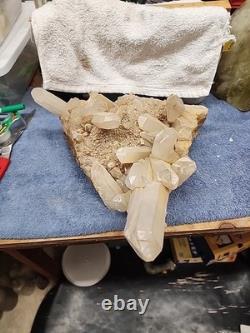 Quartz Crystal Cluster 16.5 Lbs Beautiful Piece