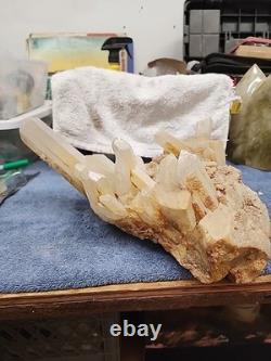 Quartz Crystal Cluster 16.5 Lbs Beautiful Piece