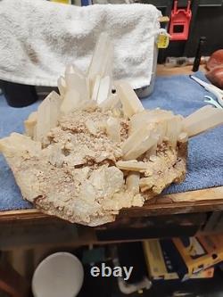 Quartz Crystal Cluster 16.5 Lbs Beautiful Piece